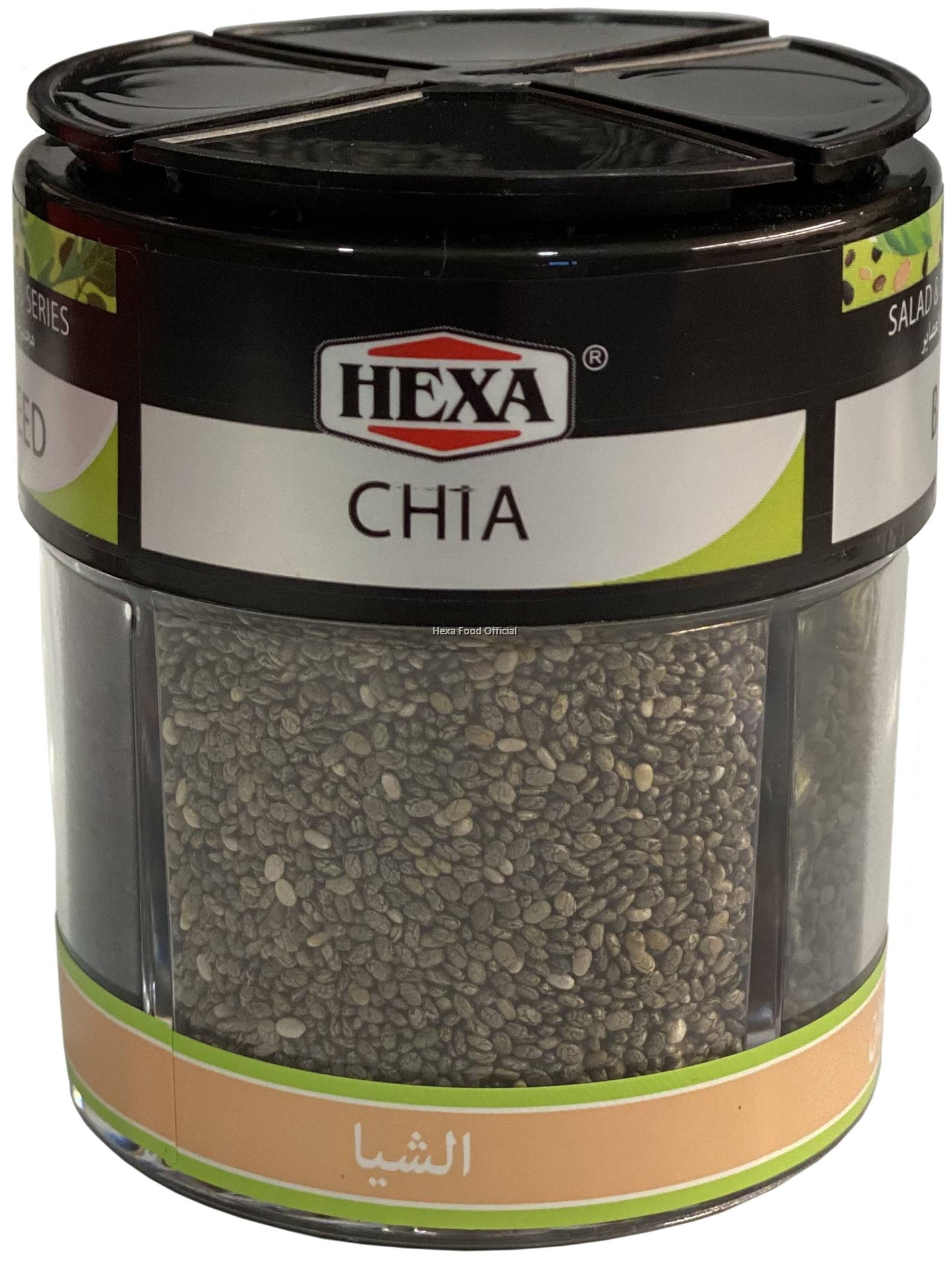 HEXA HALAL Salad & Drinks 4 IN 1 Seed Series 70gm Chia / Basil / Sumac / Black Seed