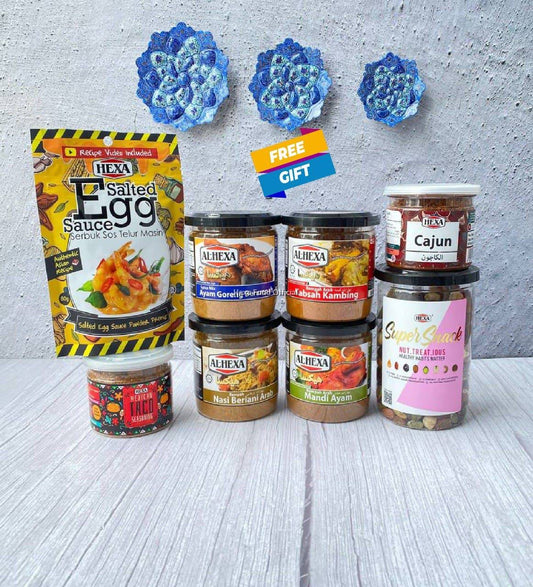 HEXA FOOD Ramadhan RAYA Gift Box (Set D) FREE HAND PAINTED WALL DECORATION MIDDLE EASTERN ART LIMITED EDITION HOME DECOR