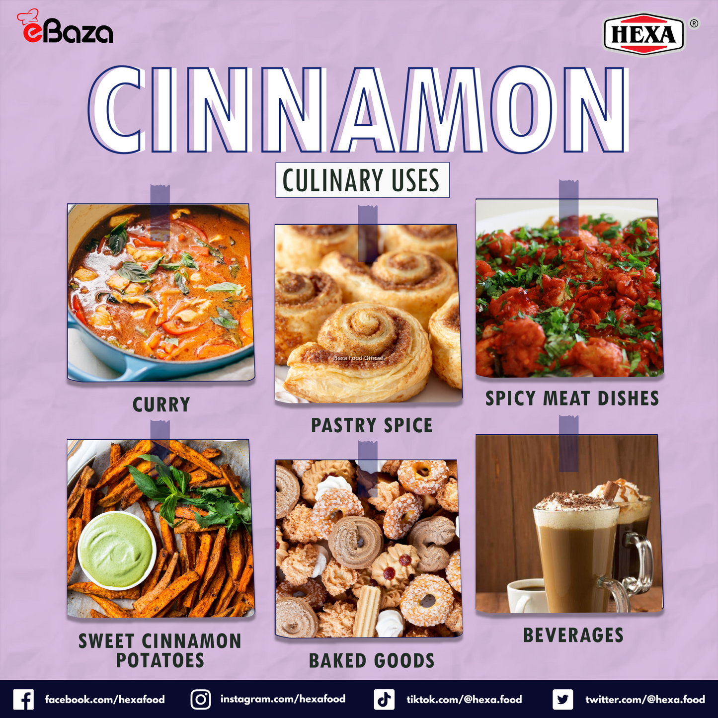 HEXA HALAL Indonesia Cassia Cinnamon Powder 170gm