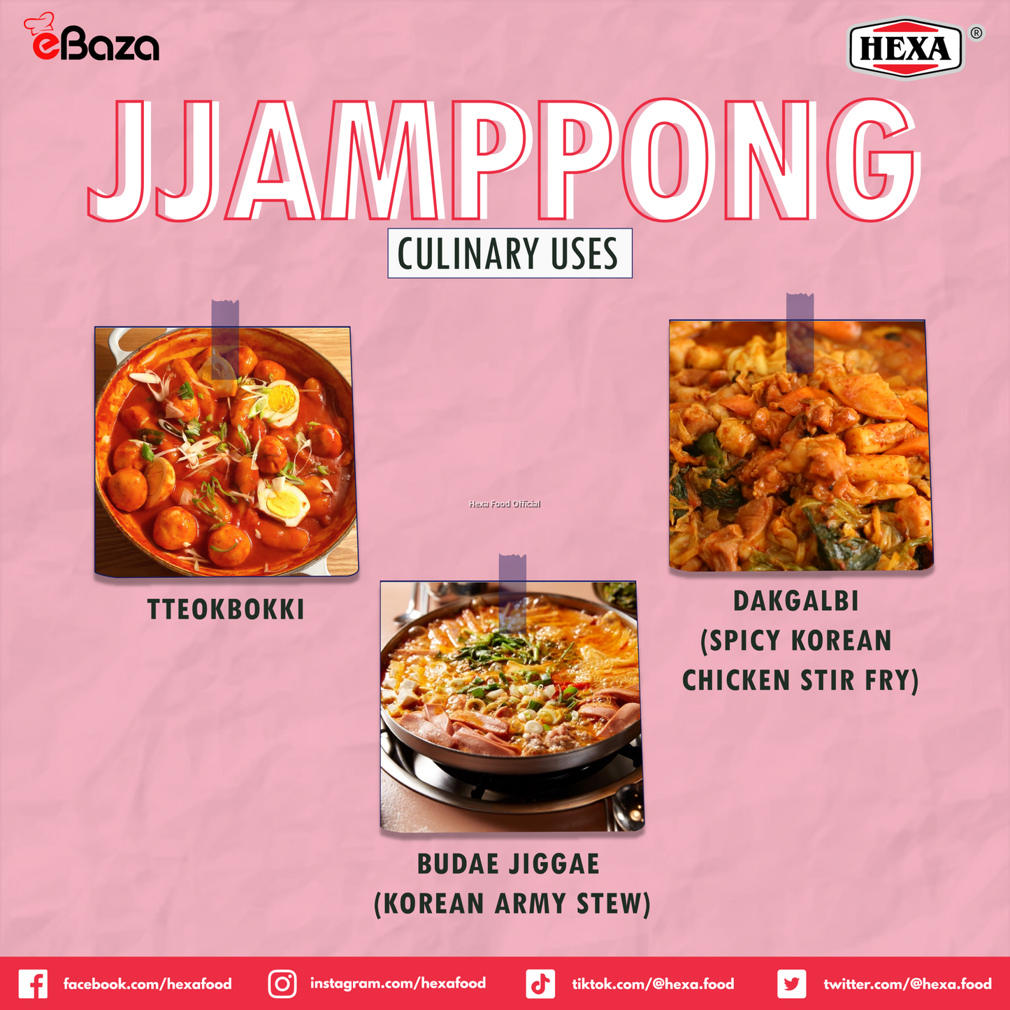 HEXA HALAL Jjamppong (Korean Spicy Seafood Soup Mix) 150gm