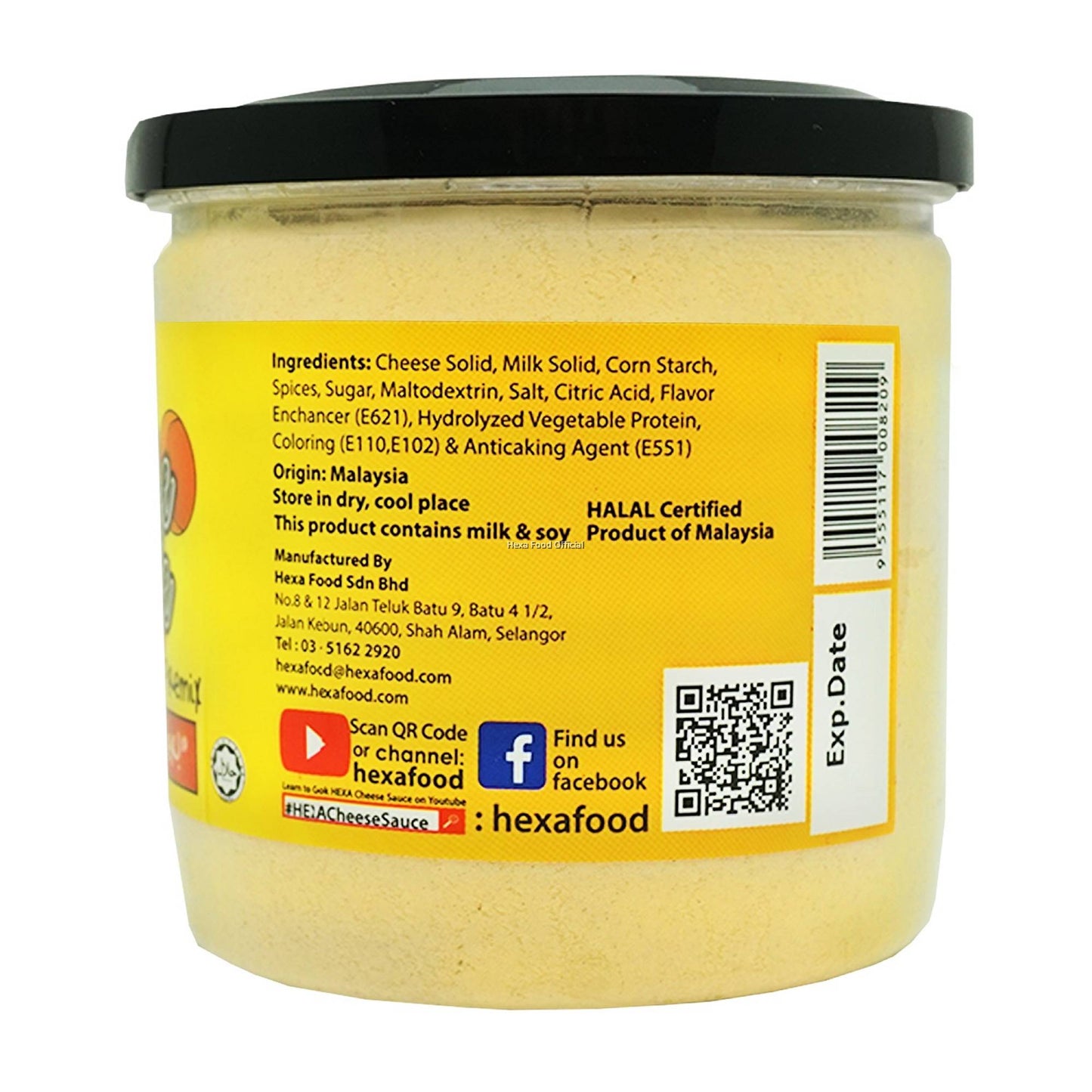 HEXA HALAL Cheese Sauce Premix Powder 200gm