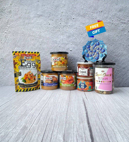 HEXA FOOD Ramadhan RAYA Gift Box (Set C) FREE HAND PAINTED WALL DECORATION MIDDLE EASTERN ART LIMITED EDITION HOME DECOR